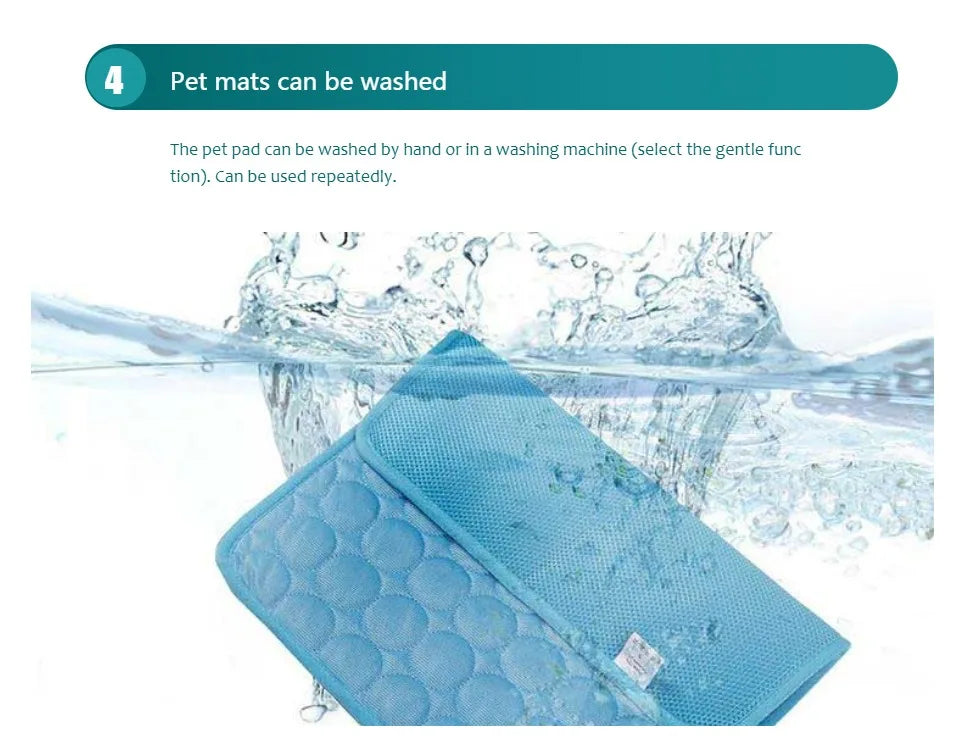 Cooling Mat for Pets – Keep Dogs & Cats Cool This Summer | Large, Durable & Easy to Clean