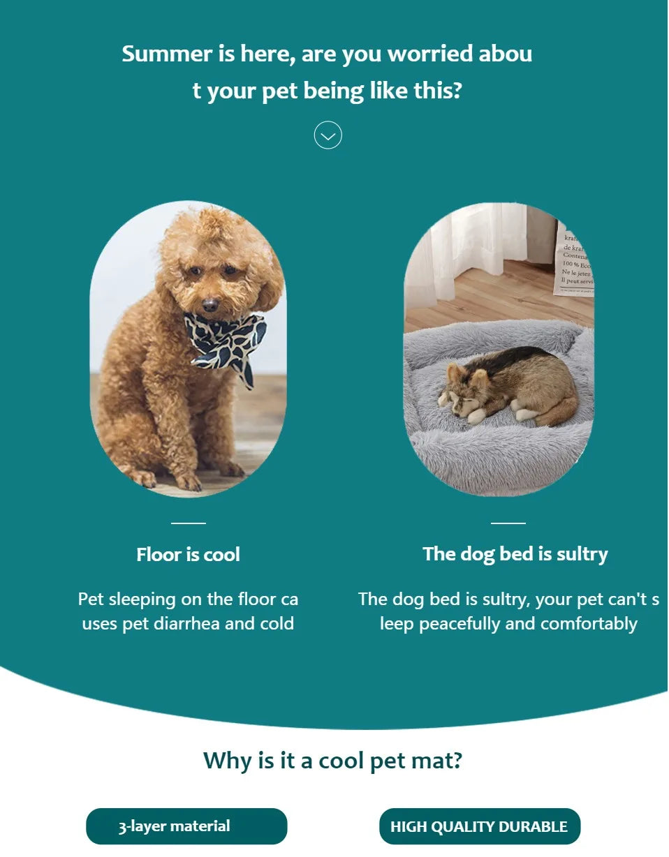 Cooling Mat for Pets – Keep Dogs & Cats Cool This Summer | Large, Durable & Easy to Clean